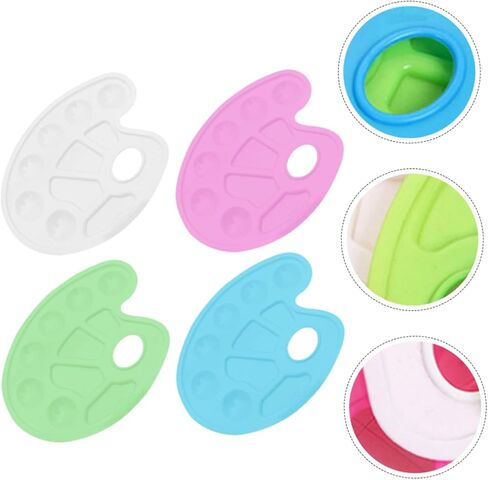 12Pcs Watercolor Pigment Mixing Trays Convenient Painting Pallet for Artists Beginners DIY Enthusiasts Smooth Surface Easy to Carry for Various Art Projects in Saudi Arabia