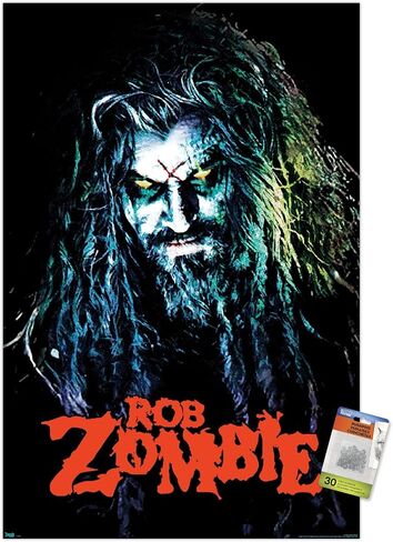 Trends International Rob Zombie - HellBilly Wall Poster, 22.375" x 34", Poster & Push Pin Bundle in Saudi Arabia