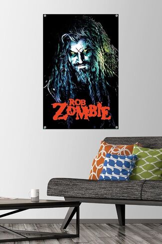 Trends International Rob Zombie - HellBilly Wall Poster, 22.375" x 34", Poster & Push Pin Bundle in Saudi Arabia