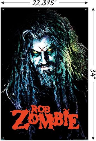 Trends International Rob Zombie - HellBilly Wall Poster, 22.375" x 34", Poster & Push Pin Bundle in Saudi Arabia