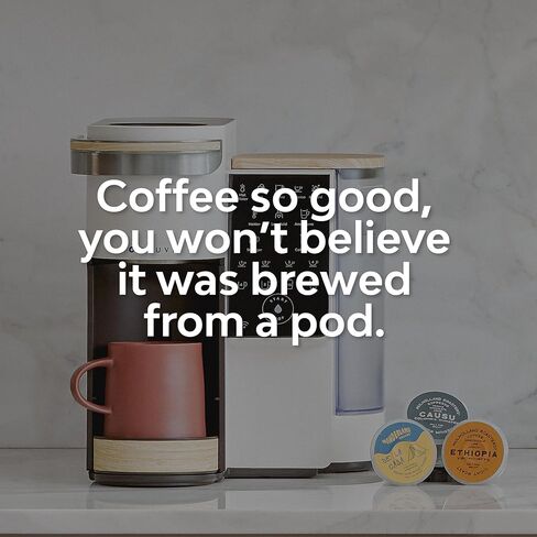 الحزمة باللون الأسود | نظام تقديم القهوة مرة واحدة | تتضمن 20 ماكينة تحضير القهوة والإسبريسو B-Pods + طقم فلتر مياه ممتاز in Kuwait