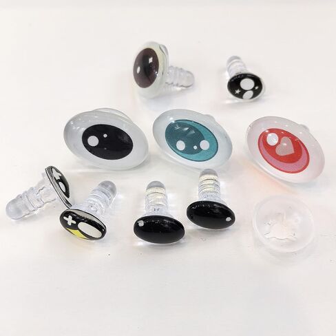 30PCS Safety Eyes for Stuffed Animal Doll Making with Washer Amigurumi Eye for Crochet Craft Doll Eyes Stuffed Crochet for Crafts Decorations in Kuwait