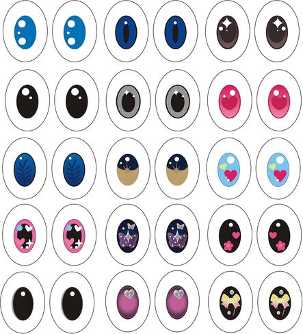 30PCS Safety Eyes for Stuffed Animal Doll Making with Washer Amigurumi Eye for Crochet Craft Doll Eyes Stuffed Crochet for Crafts Decorations in Kuwait