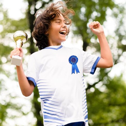 4 PCS Award Ribbon Rosette Set ، Grand Award Ribbon Ribbon Victory Ribbons ، شرائط مشاركة الساتان الأولى في المرتبة الثالثة في المرتبة الثالثة في المركز الشريفي ، ميداليات شارة الشارة الفاخرة-Ribbon for Classroom in Kuwait