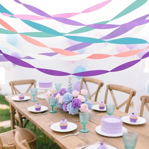 Wedding Party Decorations, 6 Rolls Sage Green Crepe Paper Streamers or Green Boho Wedding, Bridal Shower, Bachelorette, Woodland Party Supplies Decor in Saudi Arabia