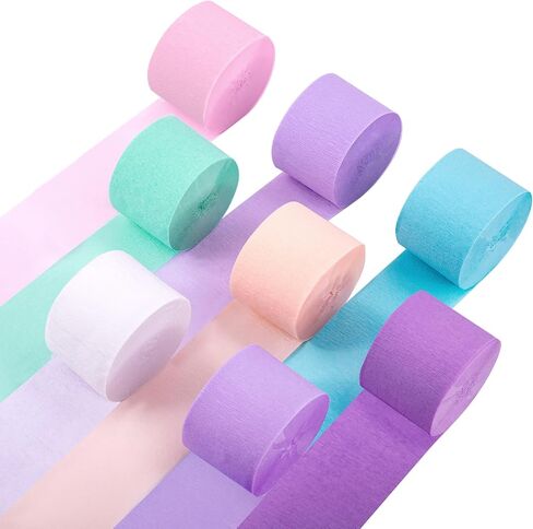 Wedding Party Decorations, 6 Rolls Sage Green Crepe Paper Streamers or Green Boho Wedding, Bridal Shower, Bachelorette, Woodland Party Supplies Decor in Saudi Arabia
