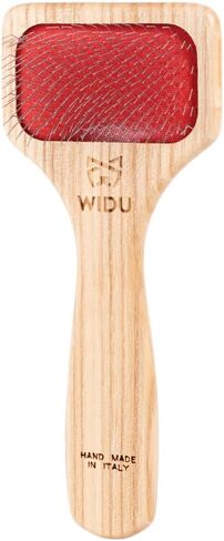 Brush for Dogs and Cats, Ideal for Medium and Large Pets with Long Hair, Professional Carder in Ash Wood, Handmade in Italy - 21.5 x 9.4 cm, with 24 mm Long Teeth and 45° Inclination in Saudi Arabia