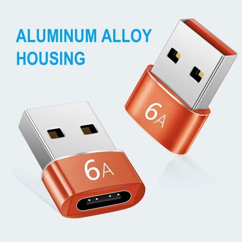 4 محولات USB، 2*USB-C إلى USB-A و2*USB-A إلى USB-C أنثى محول فائق السرعة لنقل البيانات والشحن السريع - متوافق مع الكمبيوتر المحمول والكمبيوتر الشخصي والشاحن ومحول USB A إلى USB C (أسود) in Saudi Arabia