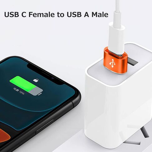 4 محولات USB، 2*USB-C إلى USB-A و2*USB-A إلى USB-C أنثى محول فائق السرعة لنقل البيانات والشحن السريع - متوافق مع الكمبيوتر المحمول والكمبيوتر الشخصي والشاحن ومحول USB A إلى USB C (أسود) in Saudi Arabia