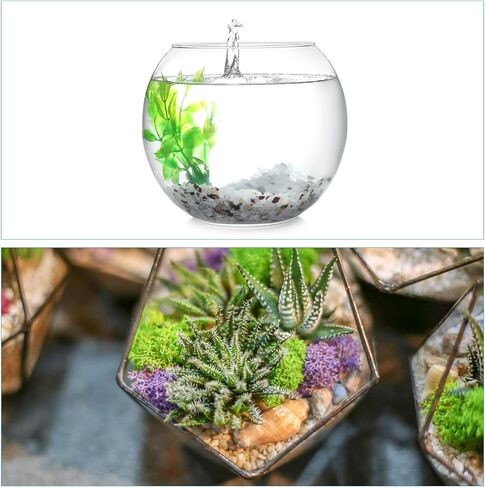MECCANIXITY Decorative Glass Gravel 320g/0.7Lbs Irregular Rock Sand Stone Pink for Fish Tank Plants Decoration in Saudi Arabia