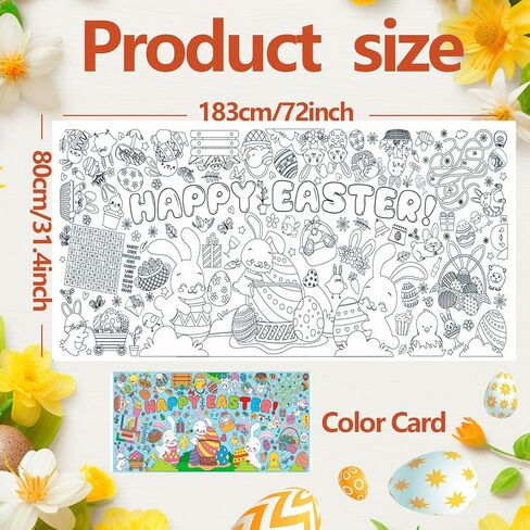 Halloween Giant Coloring Posters for Kids Adult Halloween Crafts Coloring Paper Tablecloth DIY Drawing Blank Tablecover for Classroom Home School Activity Party Supplies Favor 31.5 x 72 Inch in Kuwait