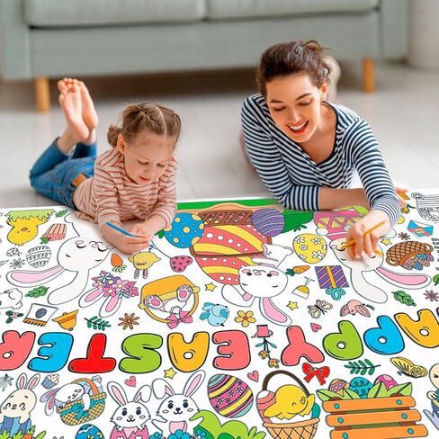 Halloween Giant Coloring Posters for Kids Adult Halloween Crafts Coloring Paper Tablecloth DIY Drawing Blank Tablecover for Classroom Home School Activity Party Supplies Favor 31.5 x 72 Inch in Kuwait