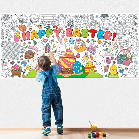 Halloween Giant Coloring Posters for Kids Adult Halloween Crafts Coloring Paper Tablecloth DIY Drawing Blank Tablecover for Classroom Home School Activity Party Supplies Favor 31.5 x 72 Inch in Kuwait
