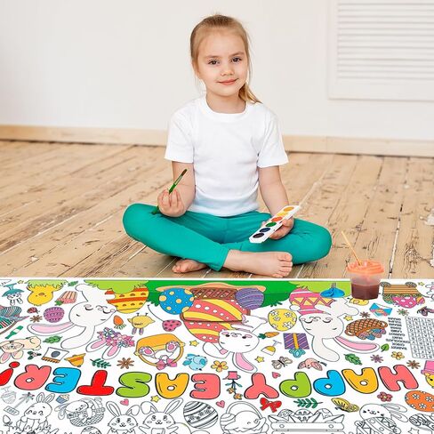 Halloween Giant Coloring Posters for Kids Adult Halloween Crafts Coloring Paper Tablecloth DIY Drawing Blank Tablecover for Classroom Home School Activity Party Supplies Favor 31.5 x 72 Inch in Kuwait