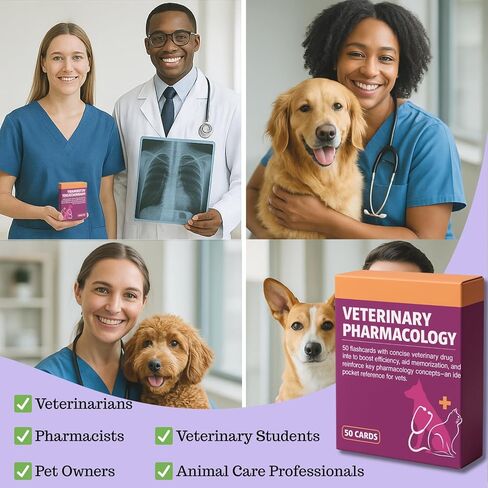 مواد دراسة تقنية VET - أفضل 50 بطاقة فلاش للكلاب والقطط والخيول - اللوازم المدرسية البيطرية الأساسية للطلاب البيطريين in Saudi Arabia