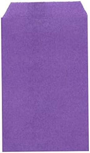 Quotidian Baby Pink Flat Medium Greaseproof Paper Bags 5" x 7" (13 x 17.8cm) Pack of 100 - Small Treat Wedding Confetti Tossing in Kuwait