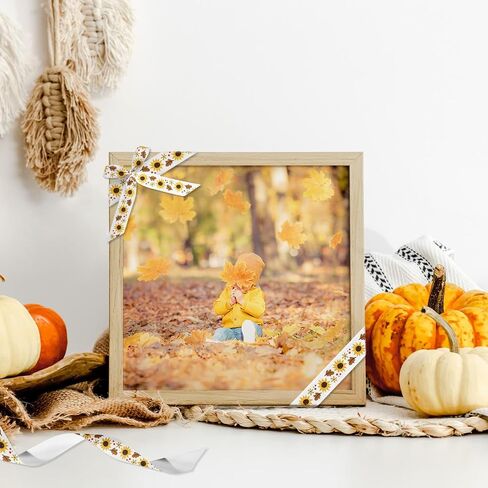 Fall Ribbon 8 Pack - 24 ياردة مجموعة أشرطة الخريف ، 3/8 بوصة عيد الشكر يترك القرع غروس in Kuwait