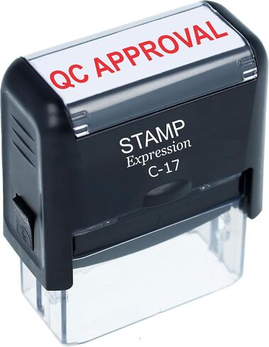 StampExpression - QC Approval Office Self Inking Rubber Stamp - Red Ink (A-5852) in Saudi Arabia
