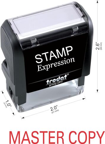 Stampexpression - Master Office Office Enking Rubber Stamp - Red Ink (A -5323) in Saudi Arabia