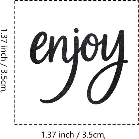 Enjoy Rubber Stamp, 1-1/3 Medium Stamp for Scrapbooking Card Making Crafting in Saudi Arabia
