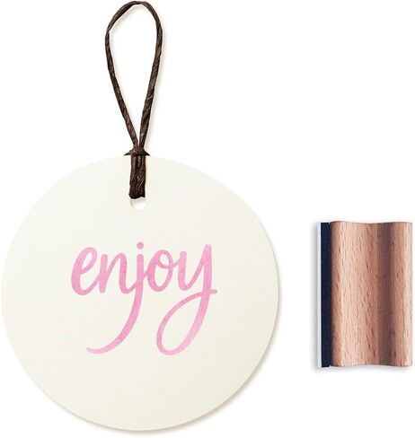 Enjoy Rubber Stamp, 1-1/3 Medium Stamp for Scrapbooking Card Making Crafting in Saudi Arabia