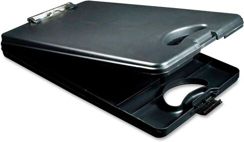 Saunders Deskmate Ii Portable Desktop Storage Clipboard - 0.50 Capacity - Compartment - Bottom Opening - 10 X 16 - Low-profile - Polypropylene - Black (SAU00533) WLM in Saudi Arabia