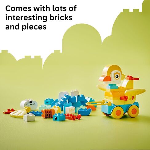 LEGO DUPLO Town 3 in 1 Animals on Wheels Building Toy - Learning Play Set for Toddler Boys & Girls, Ages 2+ - Animal Building Blocks for Sensory Skills Practice - Pretend Play Gift Idea - 10448 in Saudi Arabia