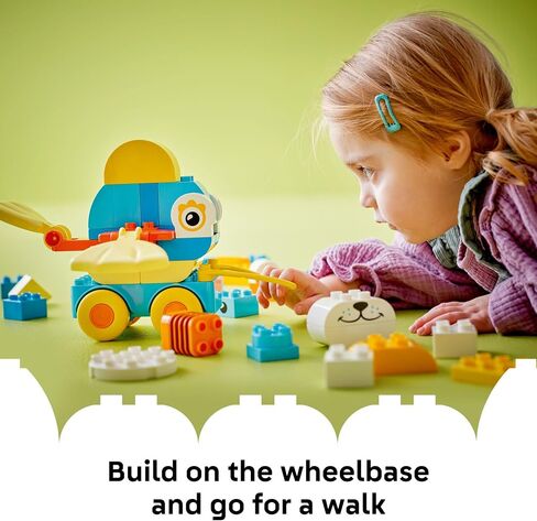 LEGO DUPLO Town 3 in 1 Animals on Wheels Building Toy - Learning Play Set for Toddler Boys & Girls, Ages 2+ - Animal Building Blocks for Sensory Skills Practice - Pretend Play Gift Idea - 10448 in Saudi Arabia