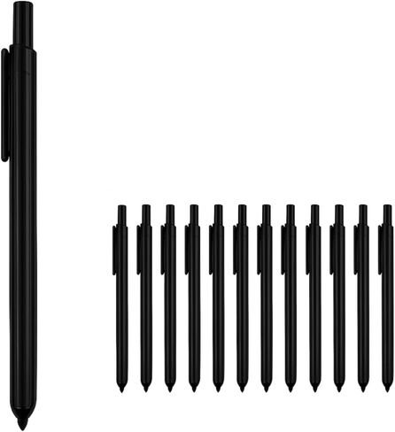 EBOX Stride Retractable Permanent Marker – Fine Point, Black Ink, Quick-Drying, Water & Fade Resistant, Multi-Surface – Pack of 12 in Saudi Arabia