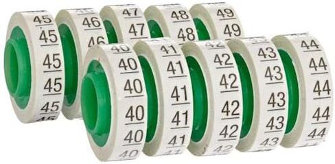 3M ScotchCode Wire Marker Tape Refill Roll SDR-40-49, Printed with '40-49' (Pack of 50) in Saudi Arabia