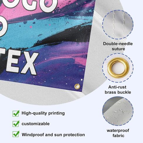 Custom Tent Banner and Valance with Logo Signs for Tent,Personalized Canopy Banners for Business Vendors,Full Color Printing Fits most of 10x10 Pop-up Tent in Saudi Arabia