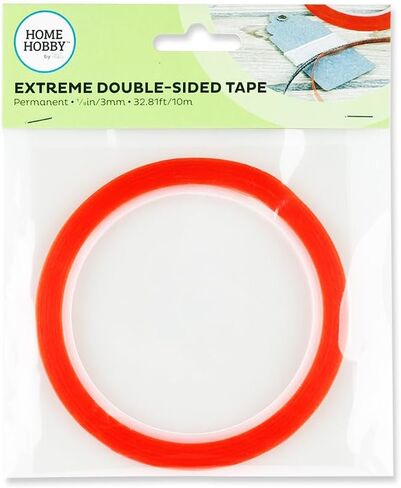 Home & Hobby Red Line شريط مزدوج على الوجه 1/8 " in Saudi Arabia