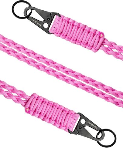 Heavy Duty Paracord Lanyards for Keys, Braided Key Lanyards for ID Badges, Tactical Rope Keychain Necklace for Men Women, Cell Phone Car Key Camera Whistle, Traveling, Black in Kuwait