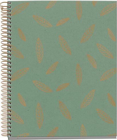 Miquelrius - Notebook A5 (148 x 210 mm), Horizontal Stripes 7 mm, 120 Sheets of 70 g/m², Cardboard Cover with Copper Details, 4 Colour Stripes, Copper Spiral, Feeling Mallorca Collection, Sheets in Saudi Arabia