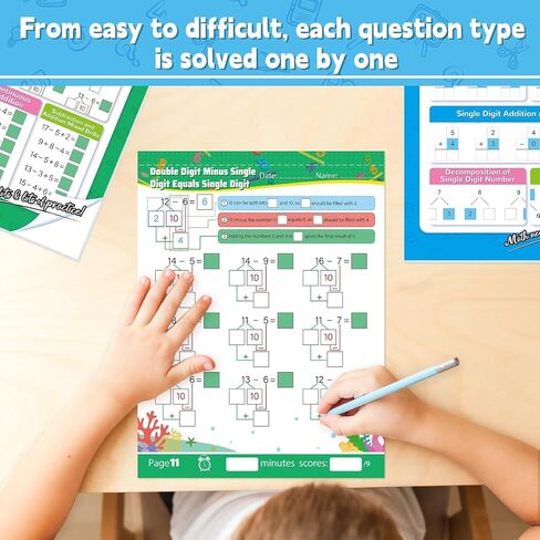 2Pack Total 112 Pages Multiplication and Division Workbook, Single Double & Triple Digit Math Worksheets for Grade 2-5, Multiplication &Division Practice Worksheets for Daily Exercise Back to School in Saudi Arabia