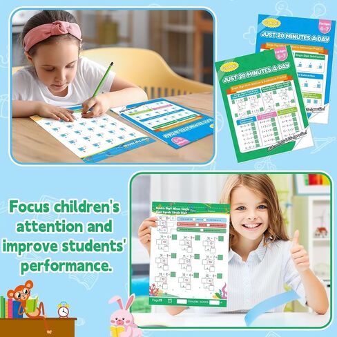 2Pack Total 112 Pages Multiplication and Division Workbook, Single Double & Triple Digit Math Worksheets for Grade 2-5, Multiplication &Division Practice Worksheets for Daily Exercise Back to School in Saudi Arabia