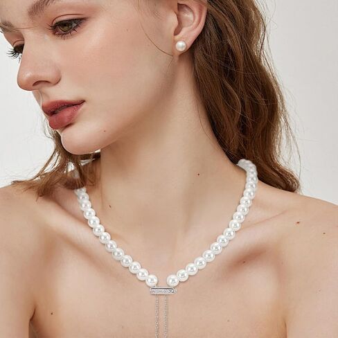 Benecreat 925 Sterling Silver Necklace Shortener Clasp ، Chipic Zirconia Shortener Enhancer Clasp مع قطعة قماش تصليح فضية مربعة لسوار مشابك مشبك مجوهرات السحر دبوس in Saudi Arabia