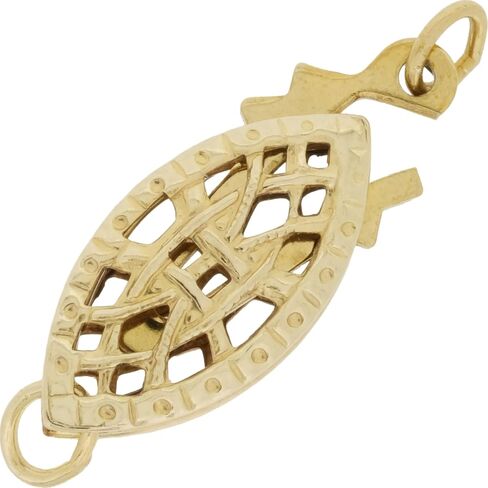 14K الذهب Filigree Pearl Clasp ، حبلا واحد 15 ملم (مملوءة الذهب) in Saudi Arabia