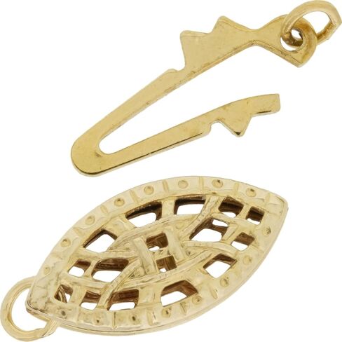 14K الذهب Filigree Pearl Clasp ، حبلا واحد 15 ملم (مملوءة الذهب) in Saudi Arabia