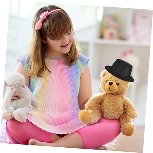 Nuobesty 6pcs Snowman Doll Hat Craft Mini Black Top Hats for Your Snowman Doll Project Project Project in Saudi Arabia