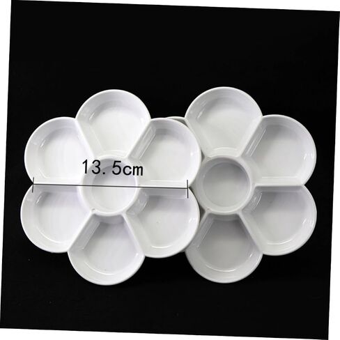 homoyoyo 2pcs تقليد الخزانة الخزفية بلوسين على شكل لوحة ألوان مائية لوحة صينية الصباغ المحمولة لسهولة الاختلاط والتخزين للفنانين ورسموا الذهاب in Kuwait