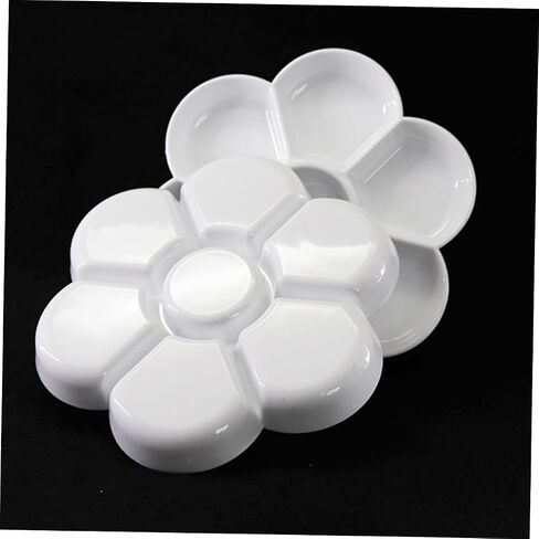 homoyoyo 2pcs تقليد الخزانة الخزفية بلوسين على شكل لوحة ألوان مائية لوحة صينية الصباغ المحمولة لسهولة الاختلاط والتخزين للفنانين ورسموا الذهاب in Kuwait