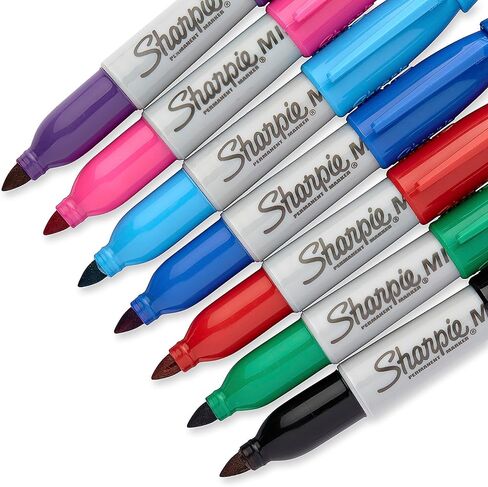 SHARPIE Mini Permanent Markers, Fine Point, Assorted Colors, 72-Count Canister in Saudi Arabia