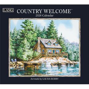 Lang Companies ، Country Welcome 2026 Wall Calendar by Laura Berry ، 13.4 '× 12' '، تقويم مدته 12 شهرًا مع ملزمة in Kuwait