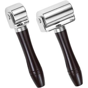 Qwork 2 PCS Leather Press Roller لصياغة الجلود وتدحرج التماس (26 مم+60 مم) in Kuwait