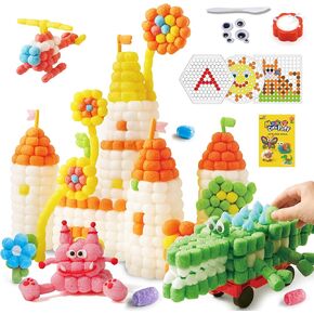 Kiditos Magic Puff Corn Building Kit-3D Colorful Craft for Kids ، DIY Art With With Latcy Corn Face and Templates-Sensory ، Educational & Free Free Play for Ages 3+ in Kuwait