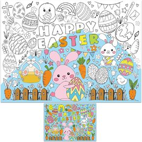 Birthday Coloring Poster for Kids Giant Coloring Poster Birthday Coloring Tablecloth Jumbo Birthday Coloring Poster for Classroom Birthday Party Favors Boys Girls Birthday Party Poster 43.3"x31.4" in Kuwait
