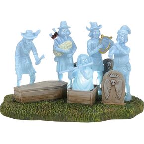 Department 56 Snow Village Halloween Accessories Disney The Haunted Mansion The Phantom Five Lit Figurine, 3.75 Inch, Multicolor in Kuwait