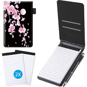 Small Pocket Notepad Holder Set with American Flag Theme, Included Mini Pocket Notepad Holder with 50 Lined Sheets, 1 Pen and 2 Pieces Memo Book Refills 2.28 x 4.1 Inch 30 Lined Paper Per Note Pad in Kuwait