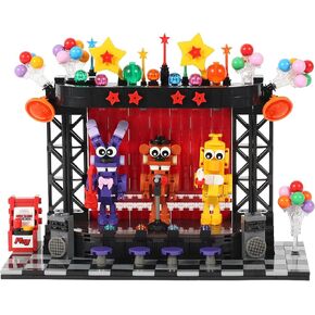 مجموعات مباني ألعاب من خمس ليالٍ -مقابلة مع مشهد Lego Monster و Bear و Rabbit & Chicken على خشبة المسرح ، لعبة Spooky المستوحاة من لعبة الرعب للجماهير والجمعية in Saudi Arabia